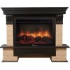 Портал Firelight Forte 30U (угловой, камень бежевый/шпон темный дуб)