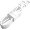 Кабель Borofone BX44 USB Type-C - USB Type-C (1 м, белый)