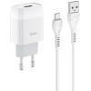 Сетевое зарядное Hoco C72A Glorious Micro-USB (белый)
