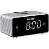 Настольные часы с беспроводной зарядкой Lenco CR-550SI