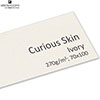 Дизайнерская бумага Arjo Wiggins Curious Skin Ivory, 270 гр./м2, 700мм x 1000мм, 1 лист, (M23442)