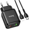 Сетевое зарядное Hoco N5 Favor microUSB (черный)