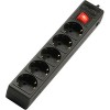 Сетевой фильтр SVEN Optima Base 5, черный, 3 м