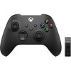 Геймпад Microsoft Xbox + беспроводной адаптер (черный)